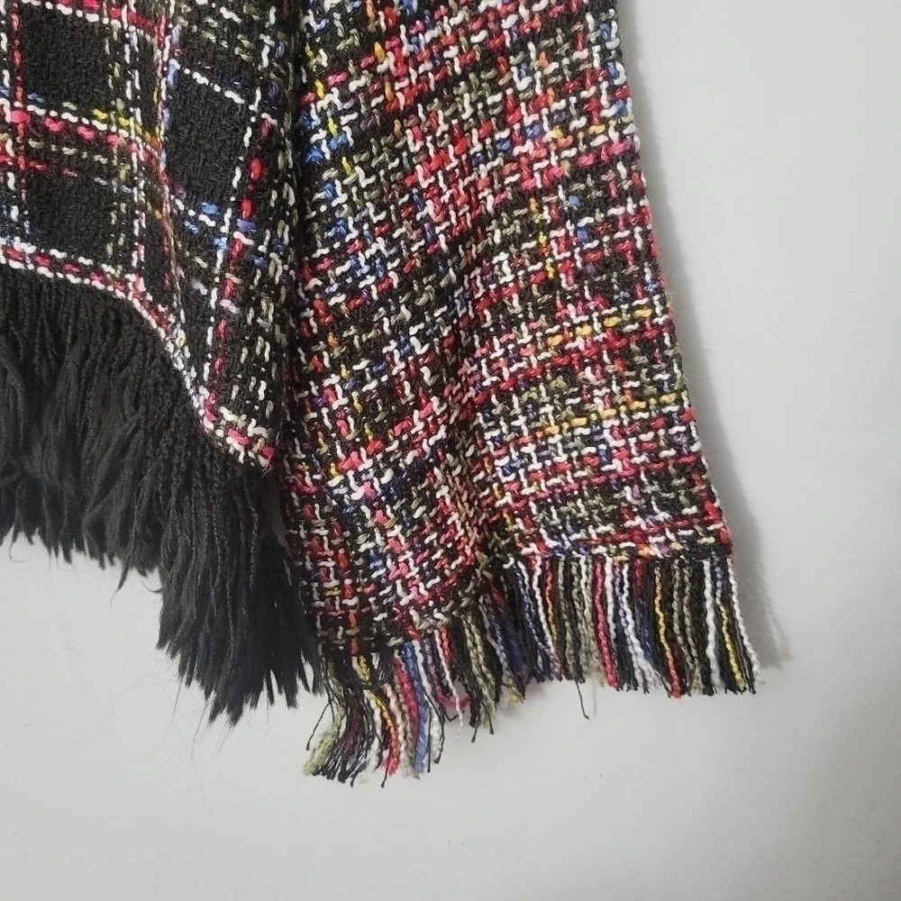 Zara Multicolor Tweed Oversized Sweater - Picture 4 of 13